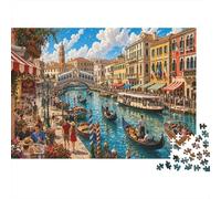 Venezia città sull'acqua Puzzle 1000 Pezzi, Gioco Rilassante