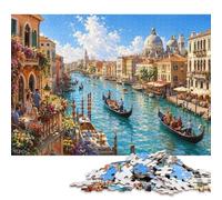 Venezia città sull'acqua Puzzle in Legno 1000 Pezzi, Gioco da Tavolo