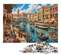 Venezia città sull'acqua Puzzle in Legno 300 Pezzi, Gioco Rilassante