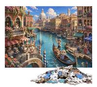 Venezia città sull'acqua Puzzle in Legno 500 Pezzi, Gioco da Tavolo