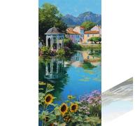 Venezia Diamond Painting Grandi Dimensioni 40x80cm, Girasole Diamond Art Kit Completo Disegni con Perline da Attaccare Pittura Diamante 5D DIY per Adulti e Bambini Regalo, Decorazioni Casa 2Z-1243