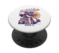 Venezia Florida Paradise Alligator Retro Style Design PopSockets PopGrip Adesivo