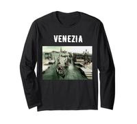 Venezia Gondolieri sul Mare Adriatico Prima di Piazza San Marco Immagine Maglia a Manica