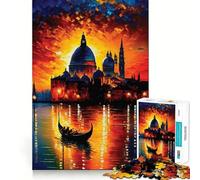 Venezia in Colori - Puzzle da 1000 pezzi per adulti - Gioco di sfida mentale - Taglio preciso - Allineamento perfetto - Divertimento in famiglia - Attività serale (50x75cm)