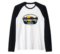 Venezia Italia Design Vacanze Souvenir Maglia con Maniche Raglan
