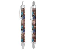 Venezia Italia Pittura Novità Penna a sfera Stampata Retrattile Nero Fusto Rotondo Penne a Punta Fine 0.5mm 1/2/4 Pz