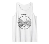 Venezia Italia Schizzo Rialto Ponte Gondola Art Canotta