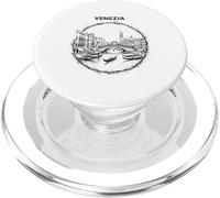 Venezia Italia Schizzo Rialto Ponte Gondola Art PopSockets PopGrip per MagSafe
