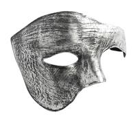 Venezia Maschere Per Donna Uomo Carnival Maschere Da Ballo Vintage Maschere Venezia Per Ballo In Maschera Maschera In Maschera Mascherata Per Adulto Maschera Mezza Faccia (Silver, One Size)