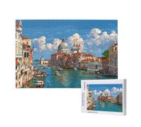 Venezia Puzzle 5000 Pezzi,Puzzle Chiesa Pattern Design con Confezione Regalo,Fai da te Puzzles in Legno,Dimensione Di 105x156cm,Regalo Adulti Lntrattenimento Creativo,Collection Regali Decor,p900t