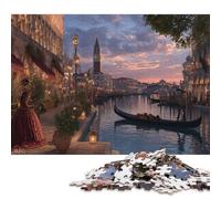 Venezia Puzzle in Legno Adulto 500 Pezzi Per Gioco Familiare Regalo Per Amore E Amico Gioco Education Decorazione Interna Unica Stress Relief 500pcs (52x38cm)