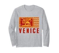 Venezia Venezia Venezia Bandiera Guerra Veneziana Viaggio Turistico T-Shirt Maglia a Manica