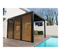 Veneziana in alluminio 360 cm simil legno 3630 e 3660 Antracite