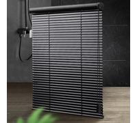ＳＡＮＪＩＡＯＪＩＡ Veneziana in Alluminio Nero,Tende Orizzontali Lamelle 25 mm,Persiana Sospesa per Finestre,Tenda Oscuranti per Casa/Ufficio,Regolazione Luce,personalizza,Larghezza × Altezza (70cm x 100cm)