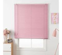 Veneziana in Alluminio Rosa,Tende a Rullo Oscuranti,Protezione Dalla Luce e Ai Raggi Solari,Bagno Cucina Ufficio Casa Stecca da 25mm Tapparella,con Raccordi,Personalizzato (W110xH220cm(43x87in))