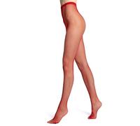 VENEZIANA NUOVA RETE - Collant da donna a rete - Calze a rete italiane classiche - con tassello in cotone - senza mutandine in vita - non aderenti, rosso, XL