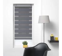 Veneziane da Interno 120 x 320 cm Per privacy, protezione da luce e sole Veneziana Tapparelle Per Decorazione La Casa per Ufficio, Studio, Cucina, Grigio Scuro