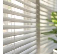 Veneziane da Interno per Finestre e Porte in Alluminio Bianco 90x160 cm | Montaggio con foratura a parete o soffitto. Regola luce e privacy. Tenda veneziana con cordino autobloccante StoresDeco
