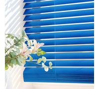 Veneziane da Interno per Finestre e Porte in Vinile PVC Blu 105x160 cm | Montaggio con foratura a parete o soffitto. Regola luce e privacy. Tenda veneziana con cordino autobloccante StoresDeco