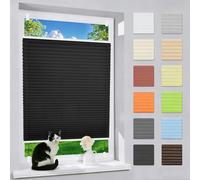 Veneziane da Interno Senza Fori 70 x 110 cm Protezione da Sole e Sguardi Indiscreti Veneziane da Interno Montaggio Facile e Veloce per Soggiorno, Bagno e Cucina, Nero