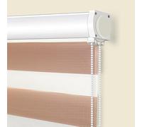 Veneziane in Alluminio Senza Foratura Oscuranti Interni Tende Plissettate Anti-UV Tende Veneziana Abbagliamento per Cucina Camera da Letto Ufficio(Brown,120X150CM)