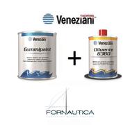 VENEZIANI GUMMIPAINT 0,5 LT SMALTO ELASTICO PER GOMMONI + DILUENTE 6380 0,5 LT