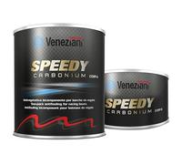 Veneziani Speedy Carbonium Antivegetativa bicomponente al carbonio per barche da regata (2,5 lt, nero)