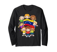 Venezuela Bambini Mese del Patrimonio Ispanico Bandiera Maglia a Manica
