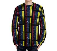 Venezuela Bandiera degli Stati Uniti Country Pride Maglione Uomo Felpa Girocollo Pullover Manica Lunga Top, Stile:, XL