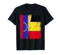Venezuela Belgio Mezza Bandiera Venezuelana Maglia Belga Maglietta