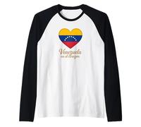 Venezuela en El Corazon Orgullo, Amor y Raíces Venezolanas Maglia con Maniche Raglan