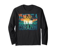 Venezuela en Mi Corazón Orgoglioso Venezuelan Roots Latino Maglia a Manica