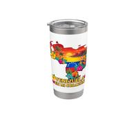 Venezuela en mi Corazón Orgullo Venezolano Bicchiere termico in acciaio inox doppia parete