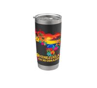 Venezuela en mi Corazón Orgullo Venezolano Bicchiere termico in acciaio inox doppia parete