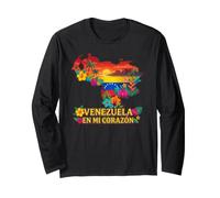 Venezuela en Mi Corazón Orgullo Venezolano Maglia a Manica