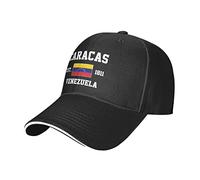 Venezuela Est.1811 Caracas Mesh Baseball Cap Running Hat Travel Cappelli Outdoor Regolabile Estate Caps Nero, #440, M
