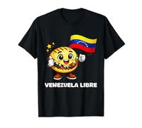 Venezuela Libre Bandiera Arepa Forte della libertà venezuelana Maglietta