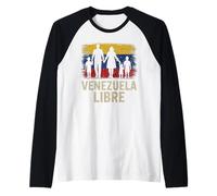 Venezuela Libre Libertà per Venezuela Speranza venezuelana Maglia con Maniche Raglan