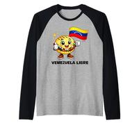 Venezuela Libre libertà Venezuelana Forte Orgoglio Orgoglio Maglia con Maniche Raglan
