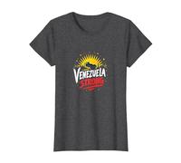 Venezuela Strong: Orizzonte Patriottico Tramonto Orgoglio Maglietta, Donna, Grigio Scuro, XL