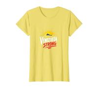 Venezuela Strong: Orizzonte Patriottico Tramonto Orgoglio Maglietta, Donna, Limone, XL