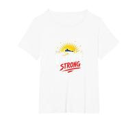 Venezuela Strong: Orizzonte Patriottico Tramonto Orgoglio Maglietta, Donna Plus-Size, Bianco, 4X