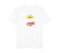 Venezuela Strong: Orizzonte Patriottico Tramonto Orgoglio Maglietta, Uomo Taglie Grandi, Bianco, 4X Tall