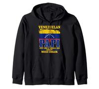Venezuelan Dad Venezuela Bandiera Orgoglio Divertente Festa del Papà Felpa con Cappuccio