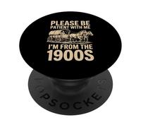 Vengo dal 1900, per favore, sii paziente per papà, madre, zio PopSockets PopGrip Adesivo