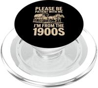 Vengo dal 1900, per favore, sii paziente per papà, madre, zio PopSockets PopGrip per MagSafe