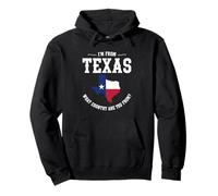 Vengo dal Texas, quale paese sei dalla bandiera del Texas Felpa con Cappuccio
