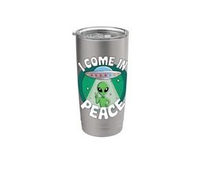 Vengo In Pace UFO Alien Amante Bicchiere termico in acciaio inox doppia parete