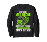 Vengo pagato per fissare il conducente del camion tutto il giorno di Windows Maglia a Manica