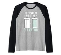 Vengo pagato per guidare l'operatore del tecnico dell'ascensore Maglia con Maniche Raglan